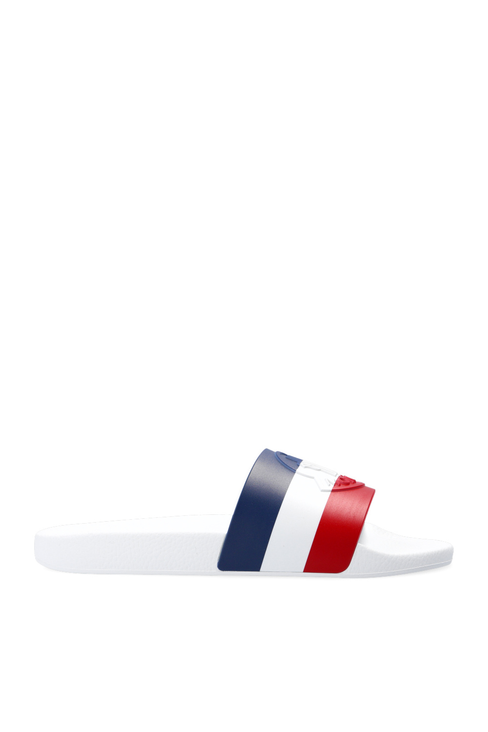 White Basile rubber slides Moncler Vitkac Italy